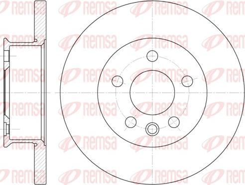 Remsa 6481.00 - Тормозной диск parts5.com