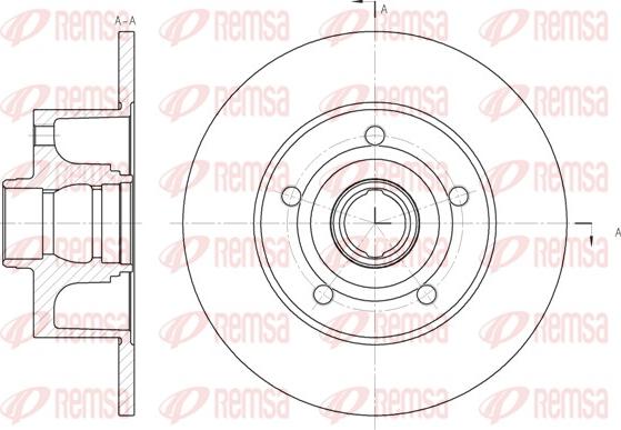 Remsa 6431.00 - Тормозной диск parts5.com