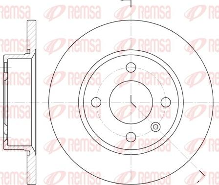 Remsa 6425.00 - Тормозной диск parts5.com