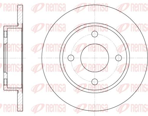 Remsa 6427.00 - Тормозной диск parts5.com