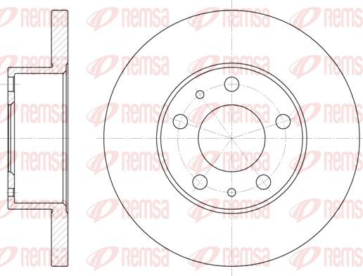 Remsa 6473.00 - Тормозной диск parts5.com