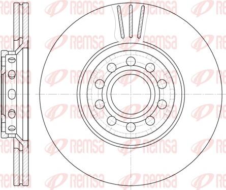 Remsa 6596.10 - Тормозной диск parts5.com