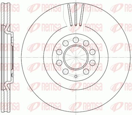 Remsa 6597.10 - Тормозной диск parts5.com