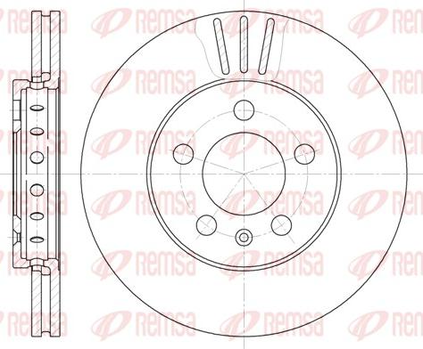 Remsa 6545.10 - Тормозной диск parts5.com