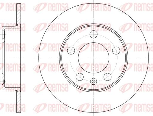 Remsa 6547.00 - Тормозной диск parts5.com