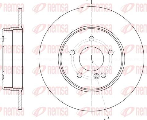 Remsa 6555.00 - Тормозной диск parts5.com