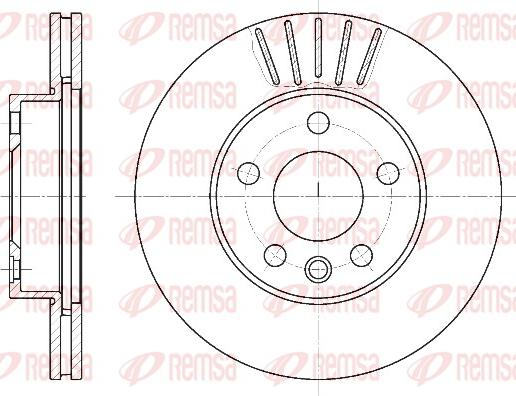 Remsa 6551.10 - Тормозной диск parts5.com