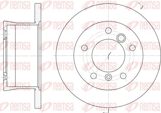 Remsa 6566.00 - Тормозной диск parts5.com