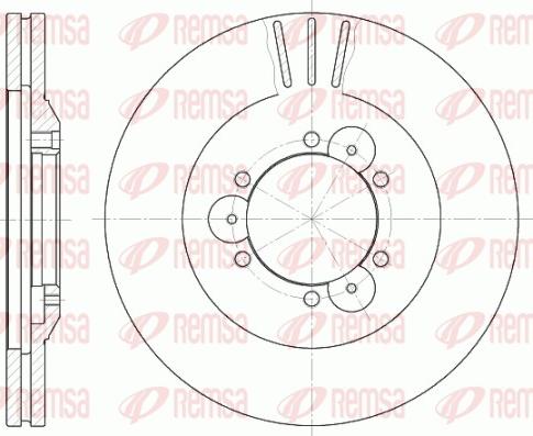 Remsa 6560.10 - Тормозной диск parts5.com