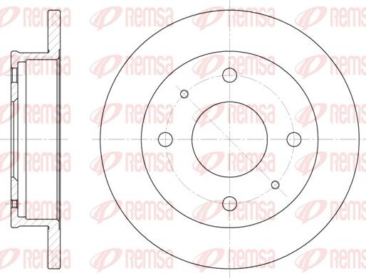 Remsa 6568.00 - Тормозной диск parts5.com