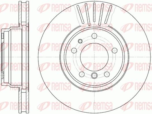 Remsa 6509.10 - Тормозной диск parts5.com