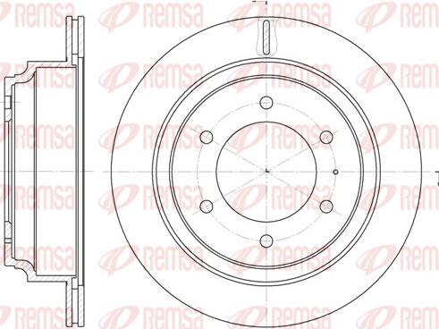 Remsa 6515.10 - Тормозной диск parts5.com