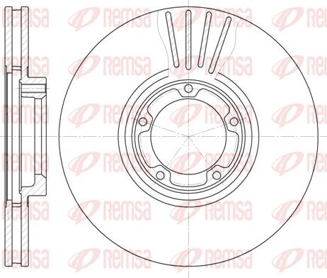 Remsa 6518.10 - Тормозной диск parts5.com