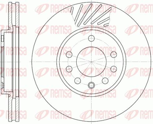 Remsa 6584.10 - Тормозной диск parts5.com