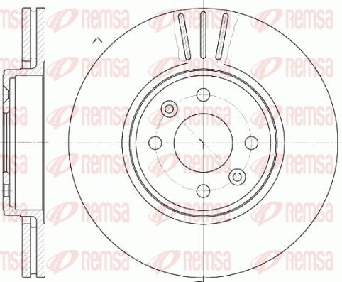 Remsa 6583.10 - Тормозной диск parts5.com