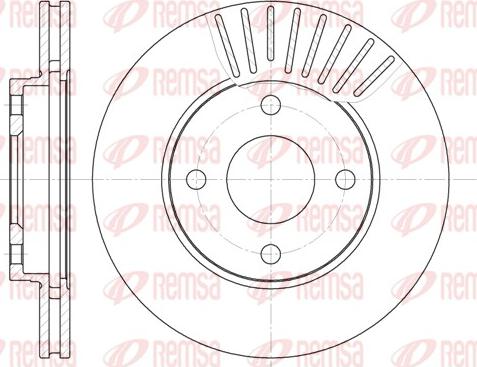 Remsa 6575.10 - Тормозной диск parts5.com