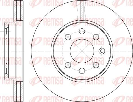 Remsa 6573.10 - Тормозной диск parts5.com