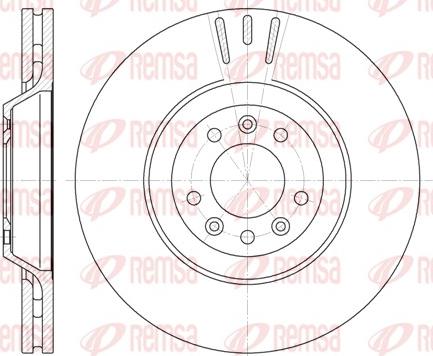 Remsa 6691.10 - Тормозной диск parts5.com