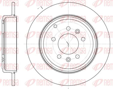 Remsa 6692.00 - Тормозной диск parts5.com