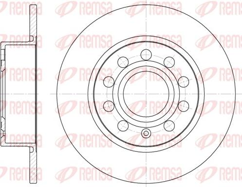 Remsa 6649.00 - Тормозной диск parts5.com