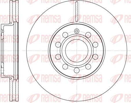 Remsa 6648.10 - Тормозной диск parts5.com