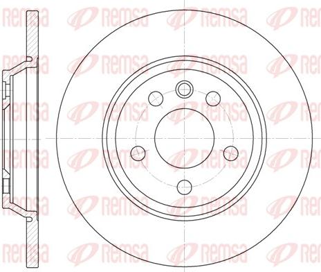 Remsa 6659.00 - Тормозной диск parts5.com