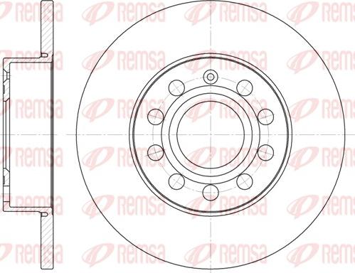 Remsa 6650.00 - Тормозной диск parts5.com