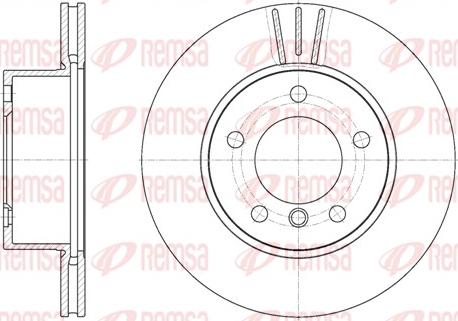 Remsa 6651.10 - Тормозной диск parts5.com