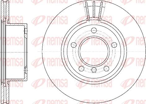 Remsa 6652.10 - Тормозной диск parts5.com