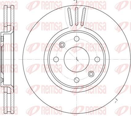 Remsa 6604.10 - Тормозной диск parts5.com