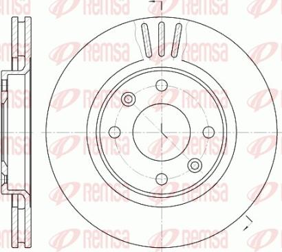 Remsa 6603.10 - Тормозной диск parts5.com