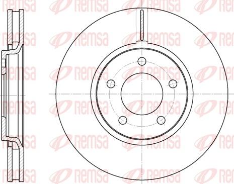 Remsa 6602.10 - Тормозной диск parts5.com