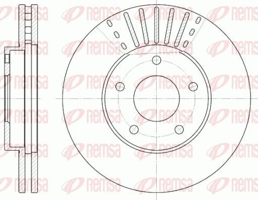 Remsa 6681.10 - Тормозной диск parts5.com