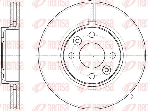 Remsa 6683.10 - Тормозной диск parts5.com