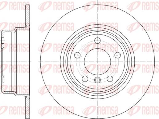 Remsa 6632.00 - Тормозной диск parts5.com