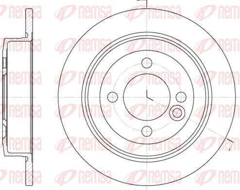 Remsa 6629.00 - Тормозной диск parts5.com