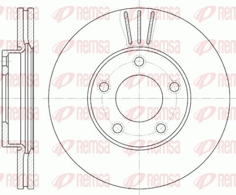 Remsa 6671.10 - Тормозной диск parts5.com