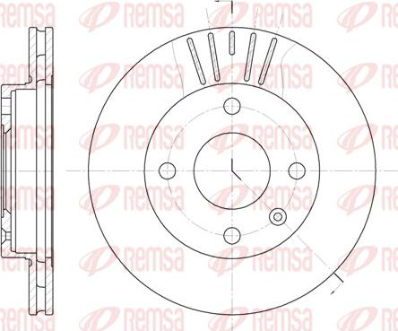 Remsa 6096.10 - Тормозной диск parts5.com