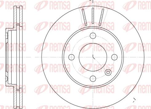 Remsa 6084.10 - Тормозной диск parts5.com