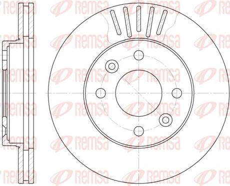 Remsa 6080.10 - Тормозной диск parts5.com