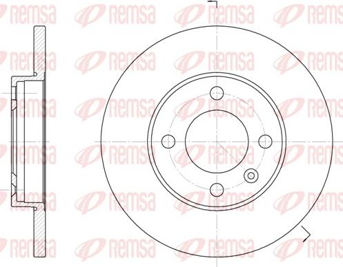 Remsa 6088.01 - Тормозной диск parts5.com