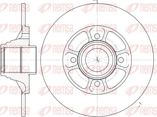 Remsa 6075.00 - Тормозной диск parts5.com