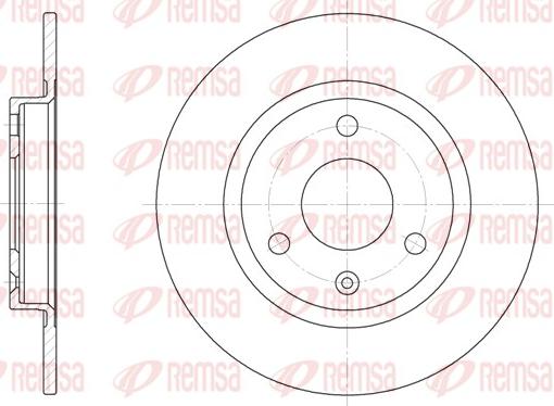 Remsa 6070.00 - Тормозной диск parts5.com