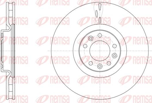 Remsa 61498.10 - Тормозной диск parts5.com