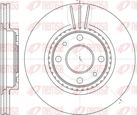 Remsa 6144.10 - Тормозной диск parts5.com