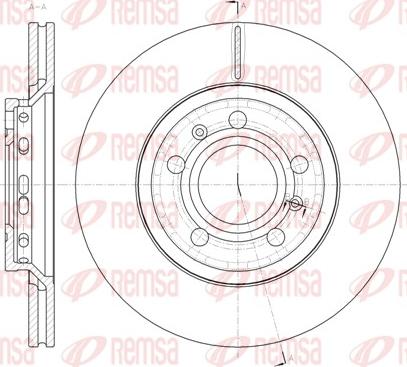 Remsa 61447.10 - Тормозной диск parts5.com