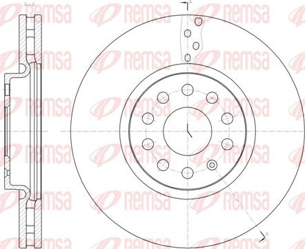 Remsa 61479.10 - Тормозной диск parts5.com