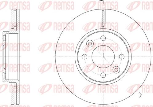 Remsa 61474.10 - Тормозной диск parts5.com