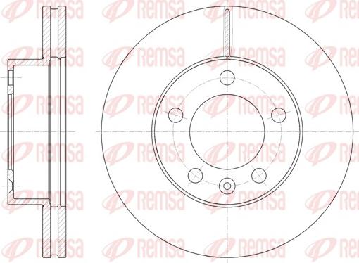 Remsa 61475.10 - Тормозной диск parts5.com