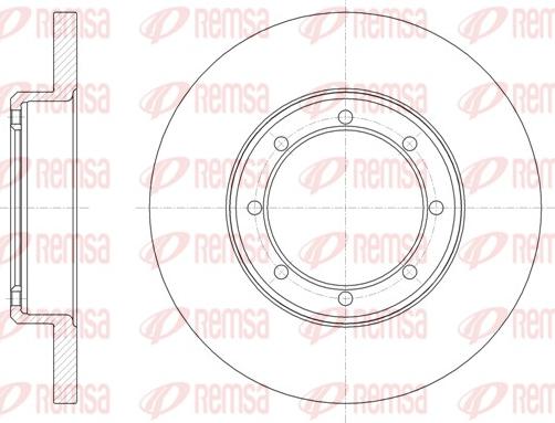 Remsa 61476.00 - Тормозной диск parts5.com